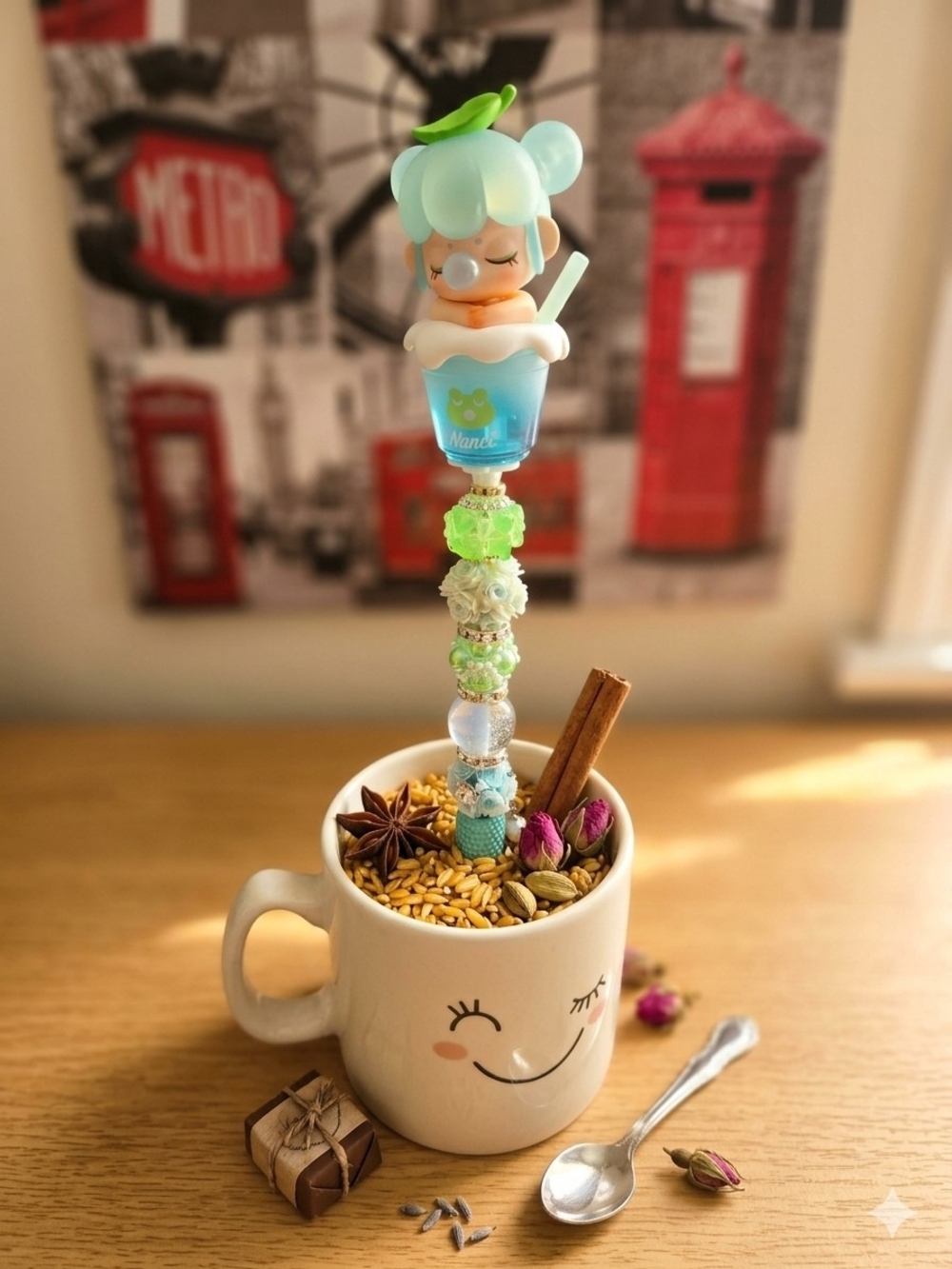 Baby Nanci Milk Tea Series In Beadable Pen